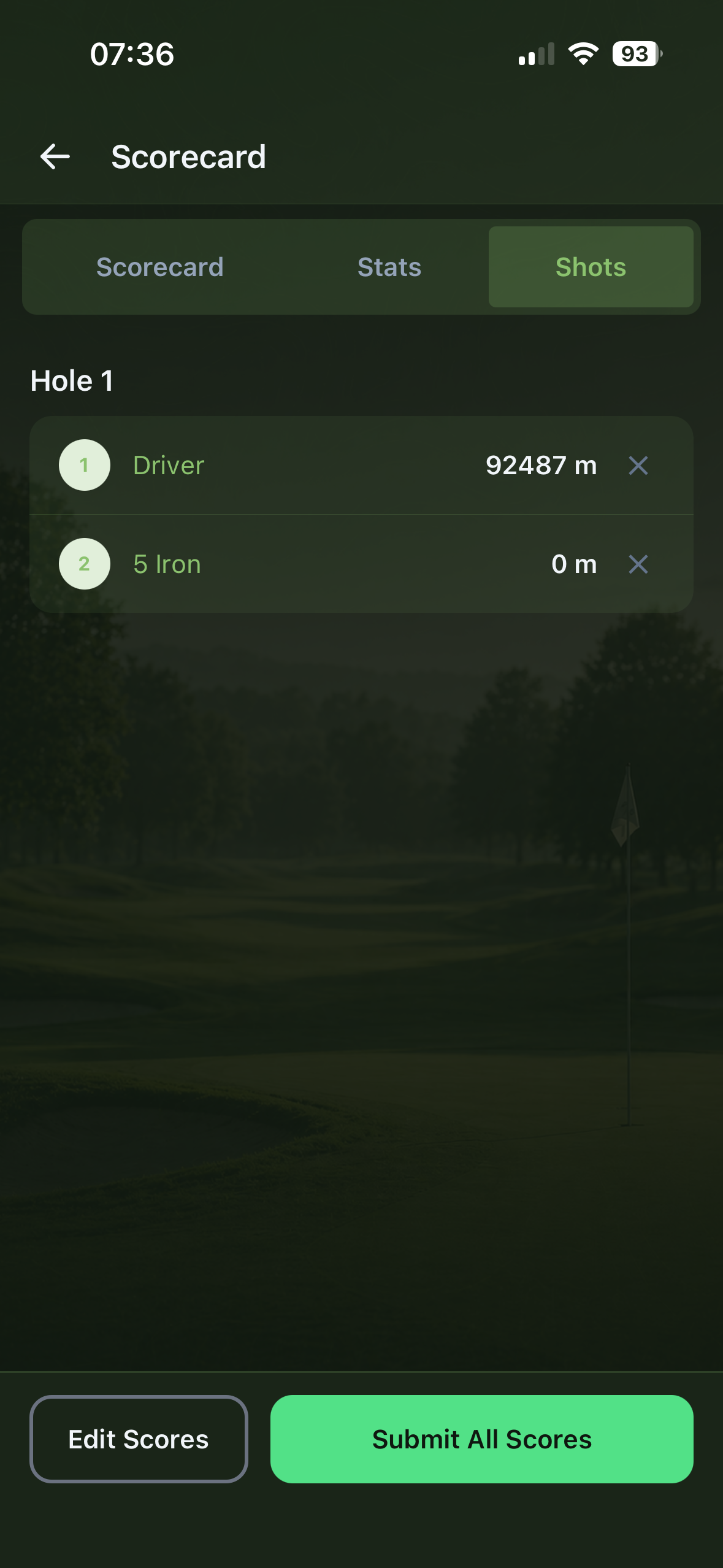 Club Averages screenshot